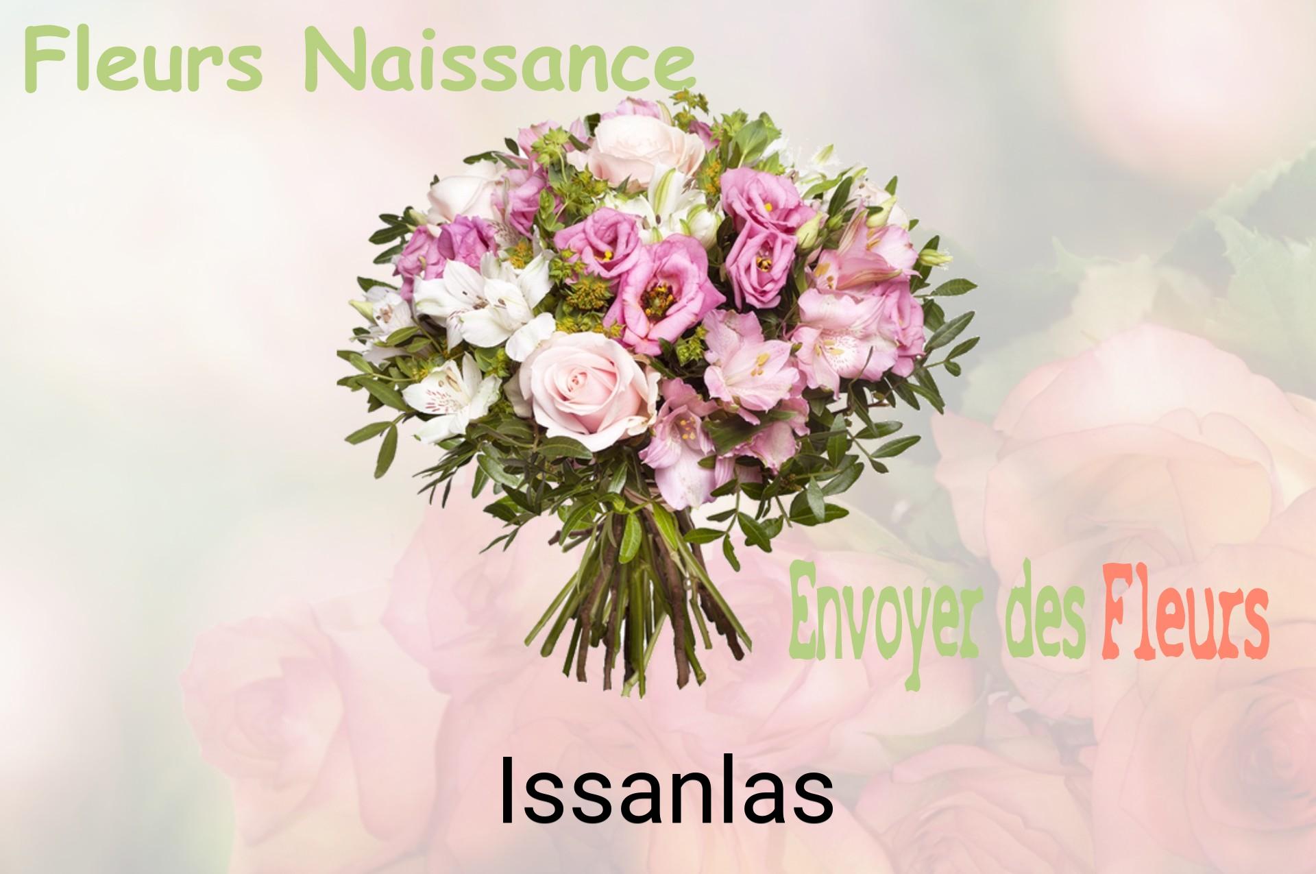 Bouquet de fleurs de naissance livré à Issanlas